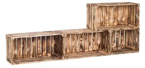 AtmoWood Cserzett faládákból készült bútor a nappaliba 160x60x24 cm