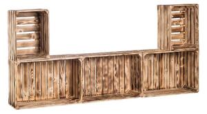 AtmoWood Cserzett faládákból készült bútor a nappaliba 79x180x24 cm
