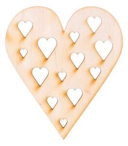AtmoWood Faszív faragott szívekkel 10 x 8,5 cm