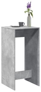 Betonszürke szerelt fa bárasztal 51 x 50 x 103,5 cm