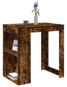 Füstös tölgy színű szerelt fa bárasztal 102 x 70 x 103,5 cm
