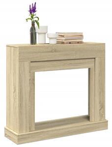 Sonoma tölgy színű szerelt fa kandallóburkolat 100x30x87,5 cm