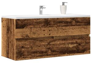 Antik fa színű szerelt fa mosdószekrény 100 x 38,5 x 45 cm