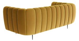 Shel mézsárga bársony kanapé , 210 cm - Ghado