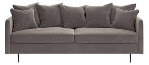 Esme bézs bársony kanapé, 214 cm - Ghado