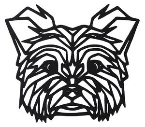 AtmoWood Geometrikus fakép - Yorkshire Terrier 30 cm Szín:: Fekete