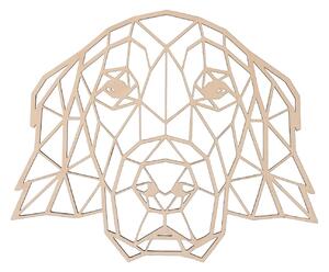 AtmoWood Geometrikus fakép - Golden Retriever 30 cm Szín:: Fekete