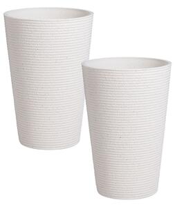 Kétdarabos virágcserép szett MEUM 35 cm Fehér