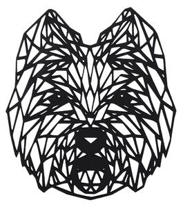 AtmoWood Geometrikus fakép - Nyugati Terrier 30 cm Szín:: Fekete