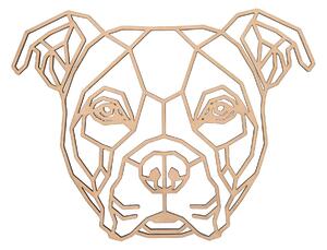 Atmowood Geometrikus fakép - Staffordshire Bull Terrier 65 cm Szín:: Természetes