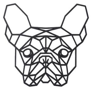 Atmowood Geometrikus fakép - Francia bulldog 65 cm Szín:: Természetes