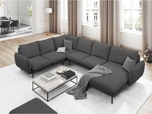 Vienna sötétszürke U alakú kanapé, bal oldali - Cosmopolitan Design ×