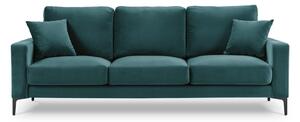 Harmony türkiz bársony kanapé, 220 cm - Kooko Home