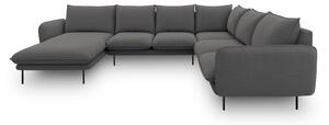 Vienna sötétszürke U alakú kanapé, jobb oldali - Cosmopolitan Design