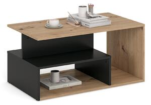 Iva dohányzóasztal (Szín: artisan tölgy/fekete)