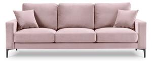 Harmony rózsaszín bársony kanapé, 220 cm - Kooko Home