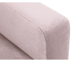 Harmony rózsaszín bársony kanapé, 158 cm - Kooko Home