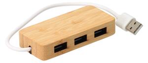 Atmowood Bambusz USB elosztó - 3 portos