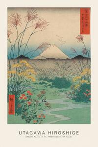 Festmény reprodukció Ōtsuki Plain in Kai Province (Japanese Spring Landscape) - Utagawa Hiroshige, (26.7 x 40 cm)