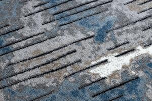 Modern COZY szőnyeg 8876 Rio - Structural két szintű gyapjú kék