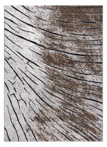Modern COZY szőnyeg 8874 Timber, faipari - Structural két szintű gyapjú barna