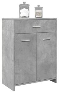 VidaXL betonszürke szerelt fa fürdőszobaszekrény 60 x 33 x 80 cm