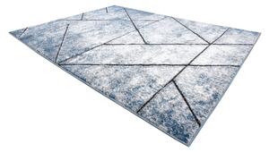 Modern COZY szőnyeg 8872 Wall, Geometriai, háromszögek - Structural két szintű gyapjú kék