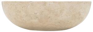 VidaXL krémszínű márvány mosdókagyló 40 x 12 cm
