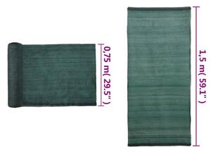 VidaXL belátásgátló háló, HDPE, 1,5 x 10 m, zöld