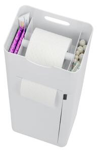 Fehér műanyag WC-papír tartó állvány WC-kefével Imon – Wenko