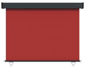 VidaXL piros oldalsó terasznapellenző 122 x 250 cm