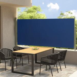 VidaXL kék kihúzható oldalsó terasznapellenző 140 x 300 cm