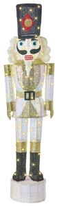 Kültéri dekoráció LED STOROVAN 152 cm Diótörő Fehér/arany