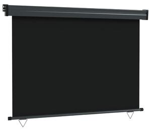 VidaXL fekete erkély oldalnapellenző 122 x 250 cm