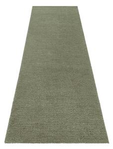 Supersoft sötétzöld szőnyeg, 80 x 250 cm - Mint Rugs