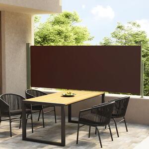 VidaXL barna kihúzható oldalsó terasznapellenző 140 x 300 cm
