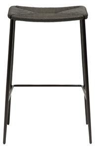 Stiletto fekete bárszék acél lábakkal, magasság 68 cm - DAN-FORM Denmark