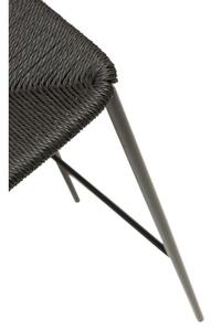 Stiletto fekete bárszék acél lábakkal, magasság 68 cm - DAN-FORM Denmark