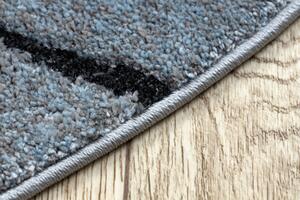 Modern COZY szőnyeg 8875 Kör, Wood, fatörzs - Structural két szintű gyapjú szürke / kék