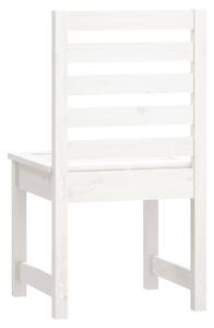 VidaXL 2 db fehér tömör fenyőfa kerti szék 50x48x91,5 cm