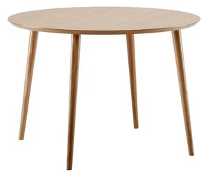 Cloyd étkezőasztal tölgyfa dekorral, ø 100 cm - Woodman