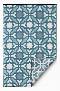 Seville kék-szürke kétoldalas kültéri szőnyeg újrahasznosított műanyagból, 120 x 180 cm - Fab Hab