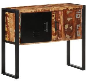 Konzolszekrény többszínű 90x35x75 cm tömörfa újrahasznosított
