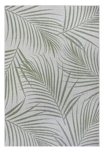 Flora zöld-szürke kültéri szőnyeg, 80x150 cm - Ragami