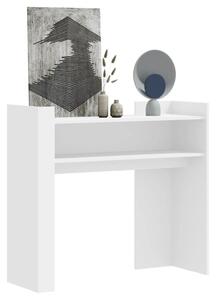 Fehér szerelt fa tálalóasztal 100 x 35 x 90 cm