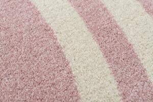 HAMPTON szőnyeg keret kör rózsaszín