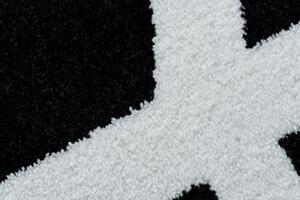 HAMPTON szőnyeg Lux kör fekete