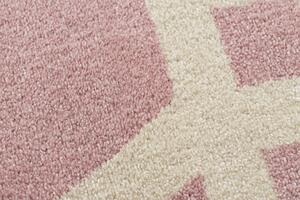 HAMPTON szőnyeg Lux kör rózsaszín