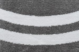 HAMPTON szőnyeg Lux kör szürke