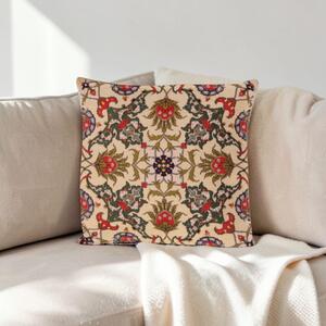 Krém díszpárna 45x45 – Keleti ornament